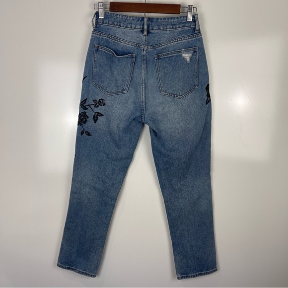 PacSun Floral Embroidered Mom Jeans Distressed Women's Size 26 - Picture 3 of 10